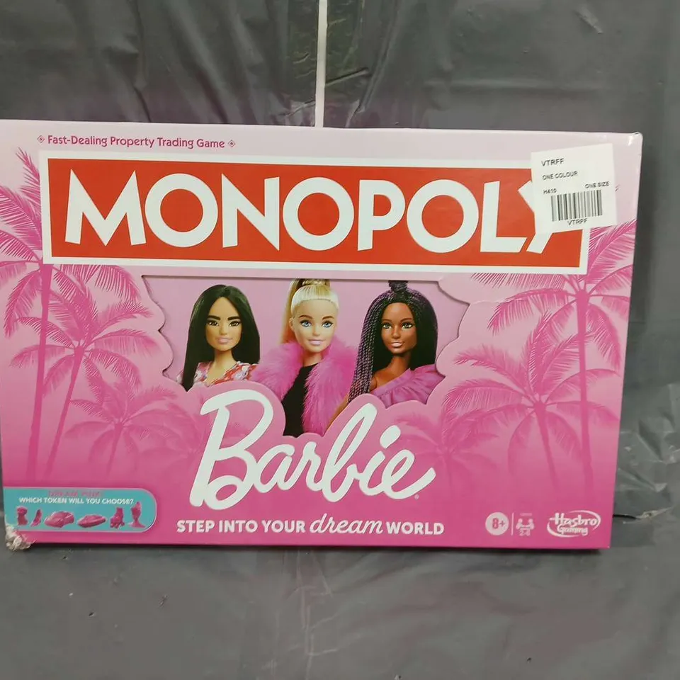 BOXED MONOPOLY BARBIE BOARD GAME  RRP £29.99