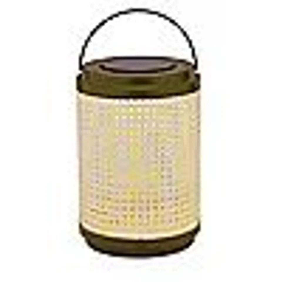 GARDEN STORIES STUDIO 70 METAL CYLINDER OUTDOOR SOLAR LANTERN
