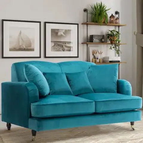 BOXED CARNEY VELVET LOVESEAT ACCENT SOFA