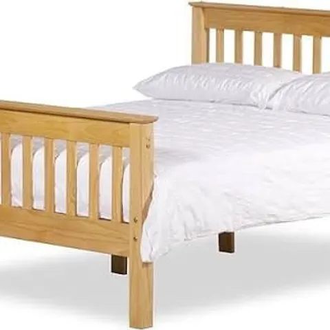 BOXED SOMERSET 4'6FT BED FRAME - WAXED (2 BOXES)