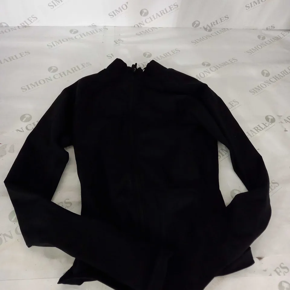 BLACK GYMSHARK JACKET SIZE XS