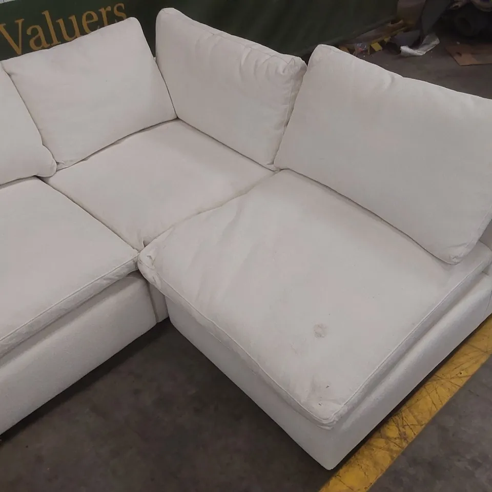 QUALITY DESIGNER MODSOFA FABRIC UPHOLSTERED CORNER SOFA