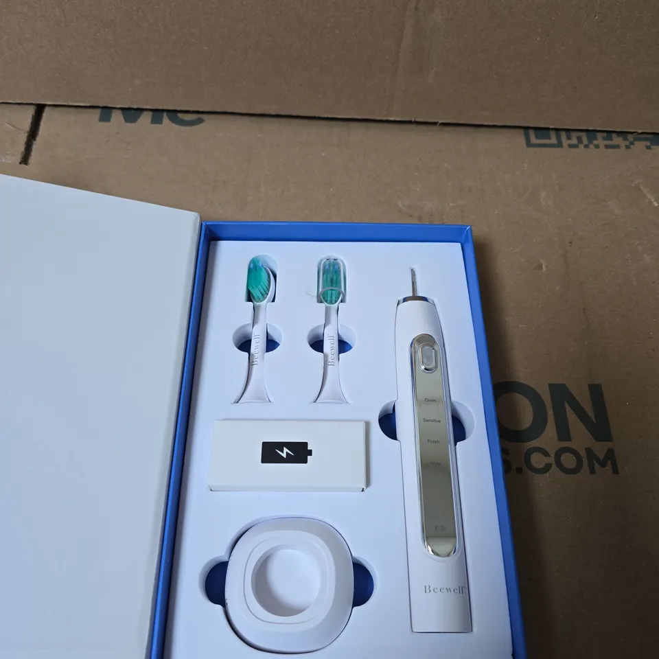 BEEWELL LED SERIES 6 ELECTRIC SONIC TOOTHBRUSH – BOXED WITH 2 HEADS & CHARGING STAND