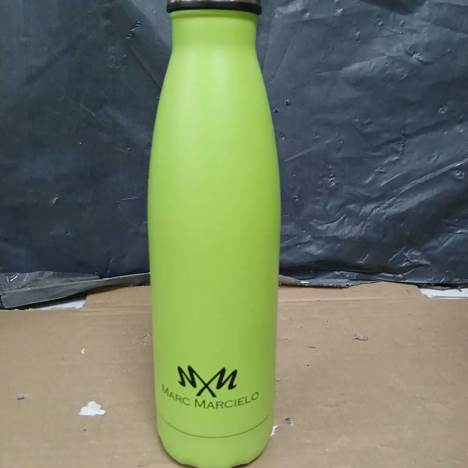 MARC MARCIELO STAINLESS STEEL WATER BOTTLE - HOT AND COLD - NEON GREEN - 500ML