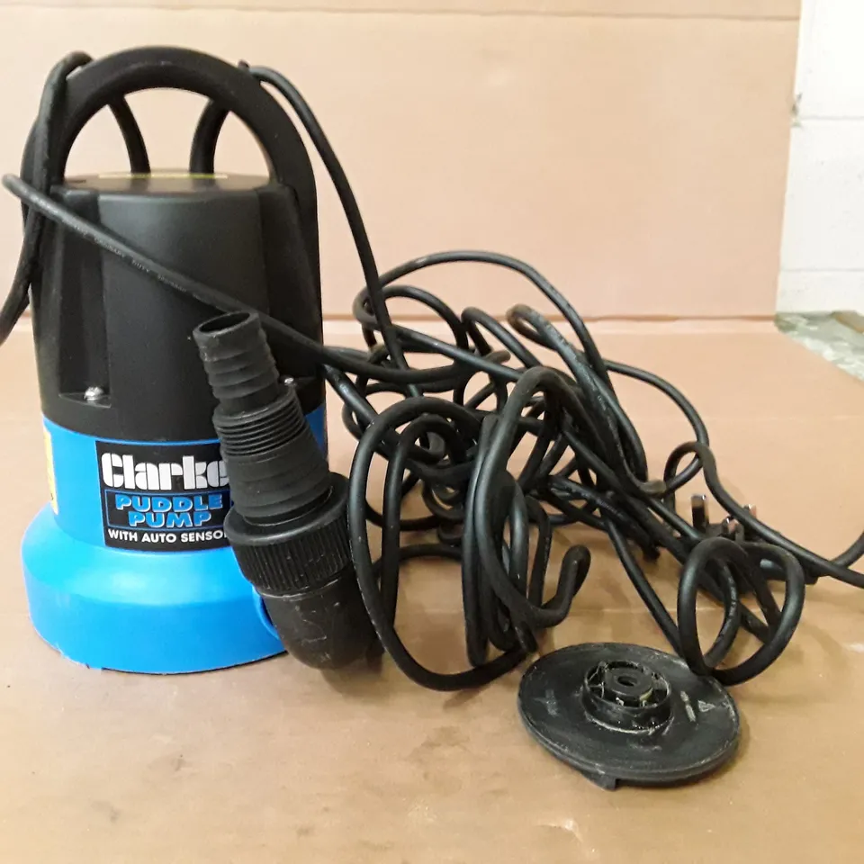 BOXED CLARKE PUDDLE PUMP WITH AUTOMATIC WATER LEVEL SENSOR - PSP105