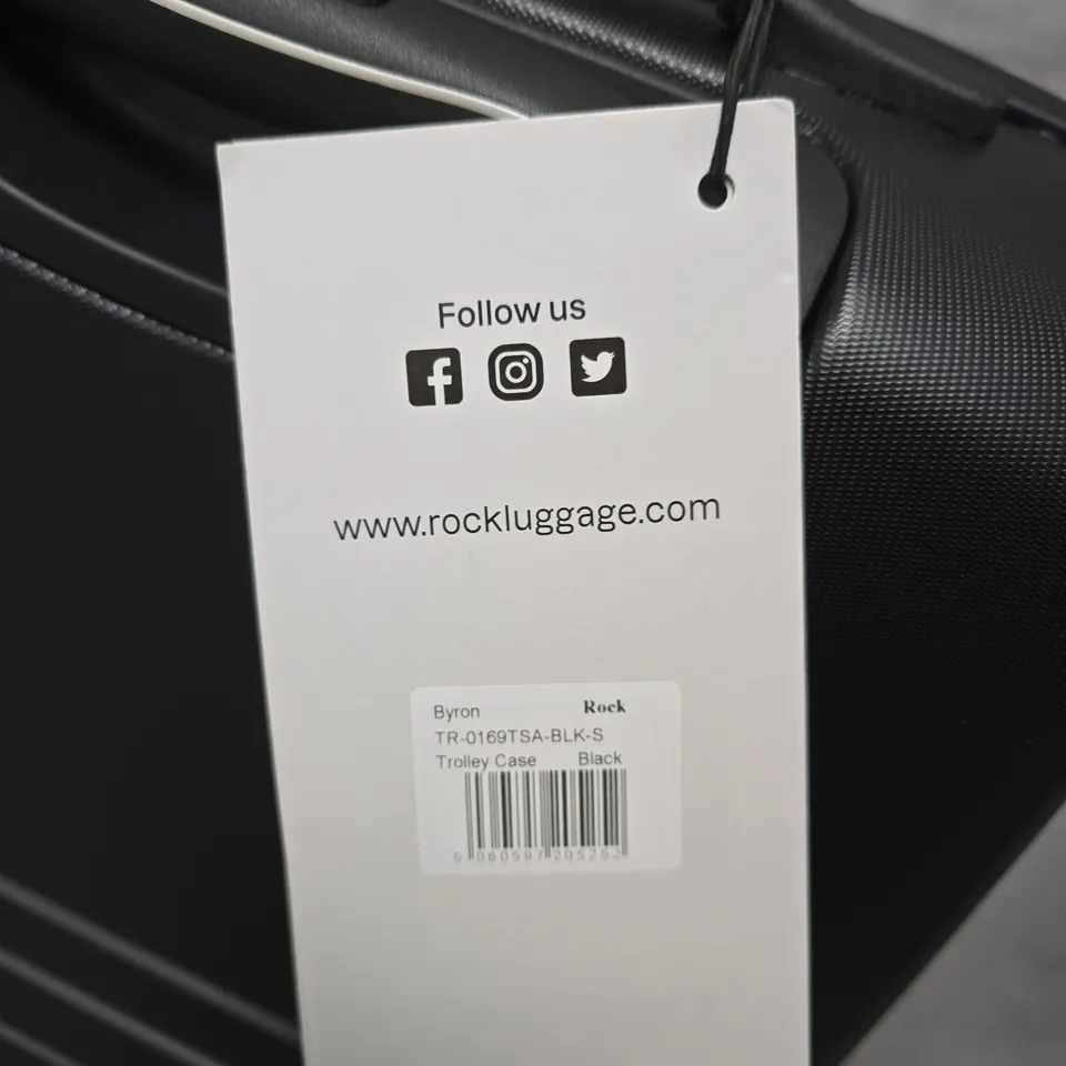 ROCK BYRON TROLLEY CASE – BLACK, TSA-APPROVED (TR-0169TSA-BLK-S)