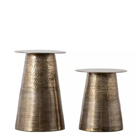 SET OF 2 JACQUES METAL SIDE TABLES