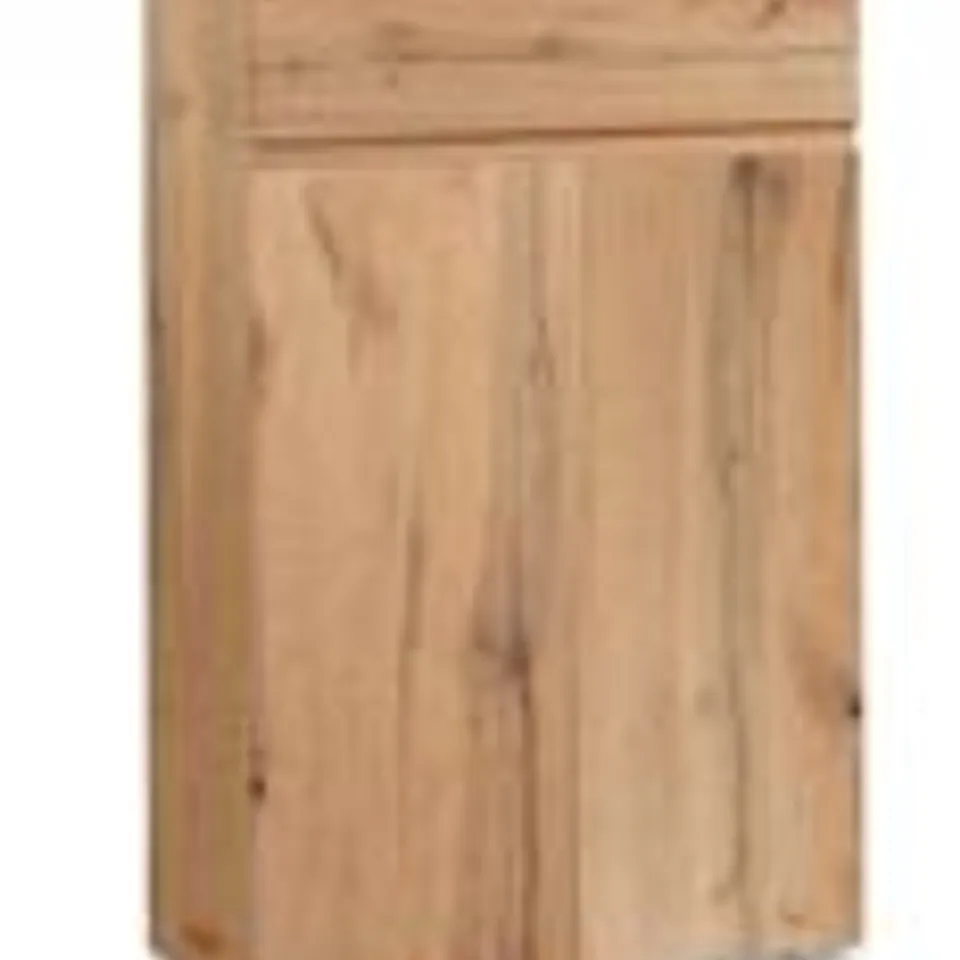 BOXED DESIGNER SHOE CABINET IN HONEY OAK- B: 58 X H 133 X T 25