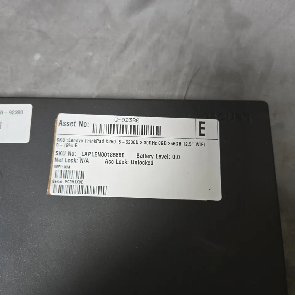LENOVO THINKPAD X260 LAPTOP – I5-6200U, 8GB RAM, 256GB SSD, 12.5-INCH DISPLAY