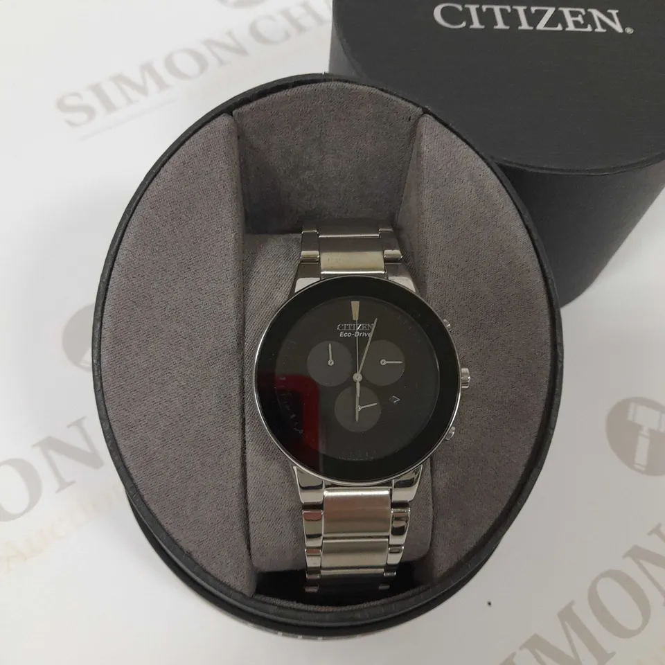 BOXED CITIZEN ECO-DRIVE MENS AXIOM WRIST WATCH