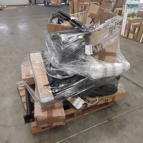 PALLET OF ASSORTED HOUSEHOLD GOODS AND FURNITURE PARTS