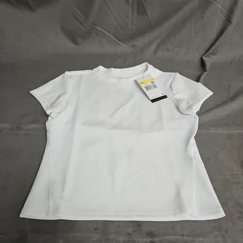 NIKE WOMENS TENNIS TEE IN WHITE SIZE S