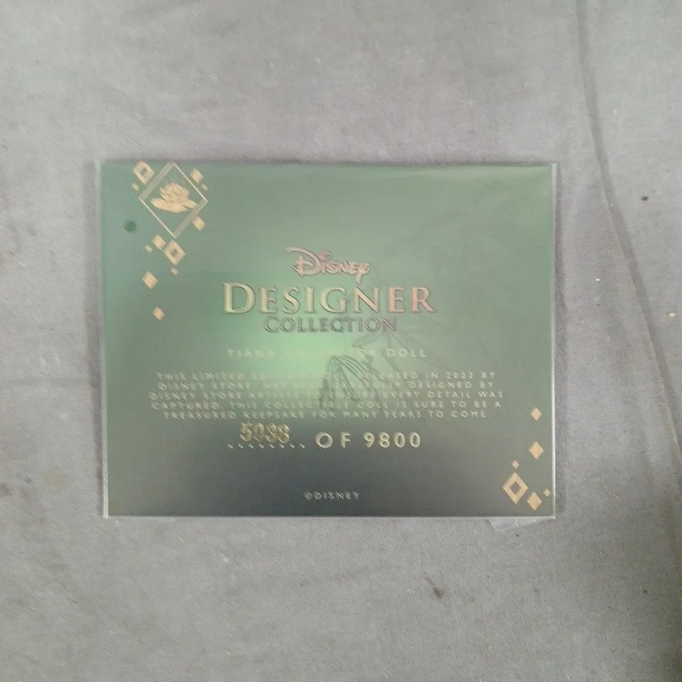 DISNEY ULTIMATE PRINCESS CELEBRATION LIMITED EDITION TIANA DOLL - 5038 OF 9800