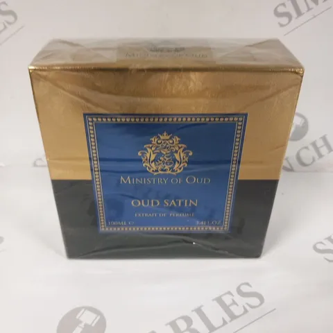 BOXED AND SEALED MINISTRY OF OUD OUD SATIN EXTRAIT DE PARFUM 100ML