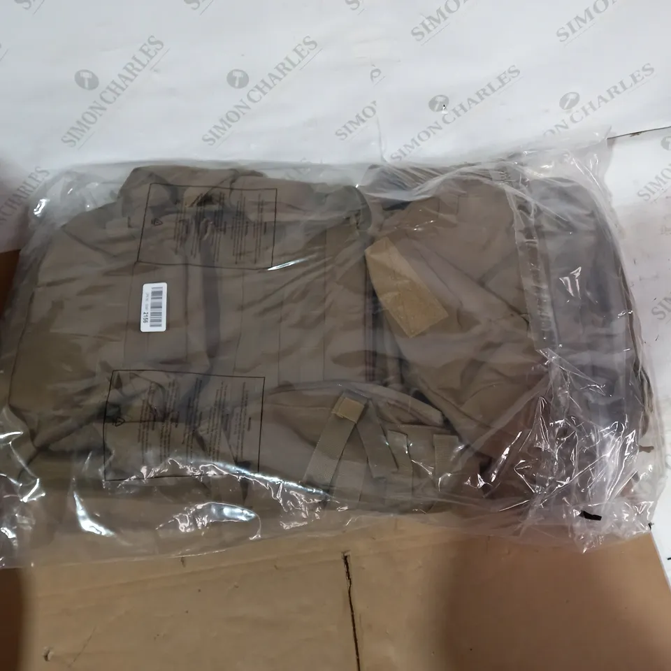 DESIGNER BROWN FABRIC HIKING BACKPACK