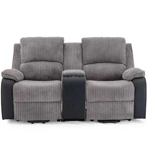 BOXED POSTANA DUAL MOTOR RISE RECLINER 2 SEATER SOFA GREY (3 BOXES)