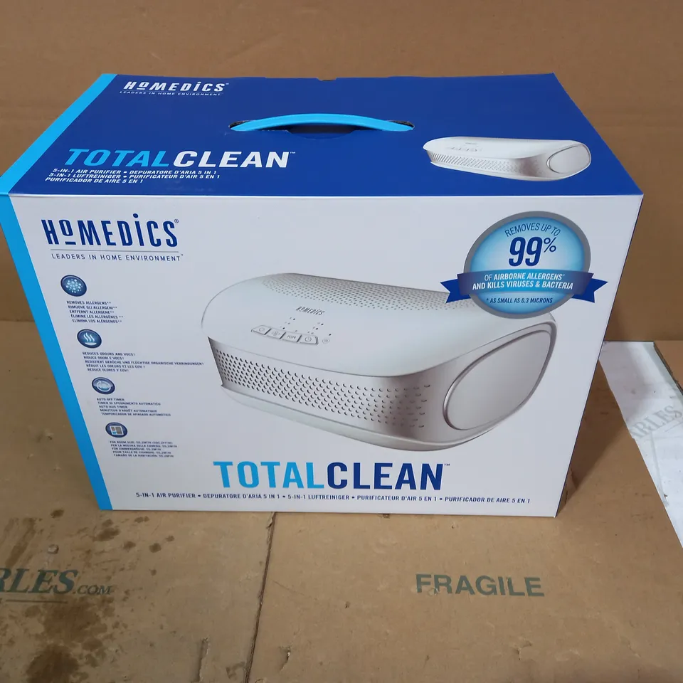 BOXED BRAND NEW HOMEDICS TOTAL CLEAN 5 IN 1 DESKTOP AIR PURIFIER