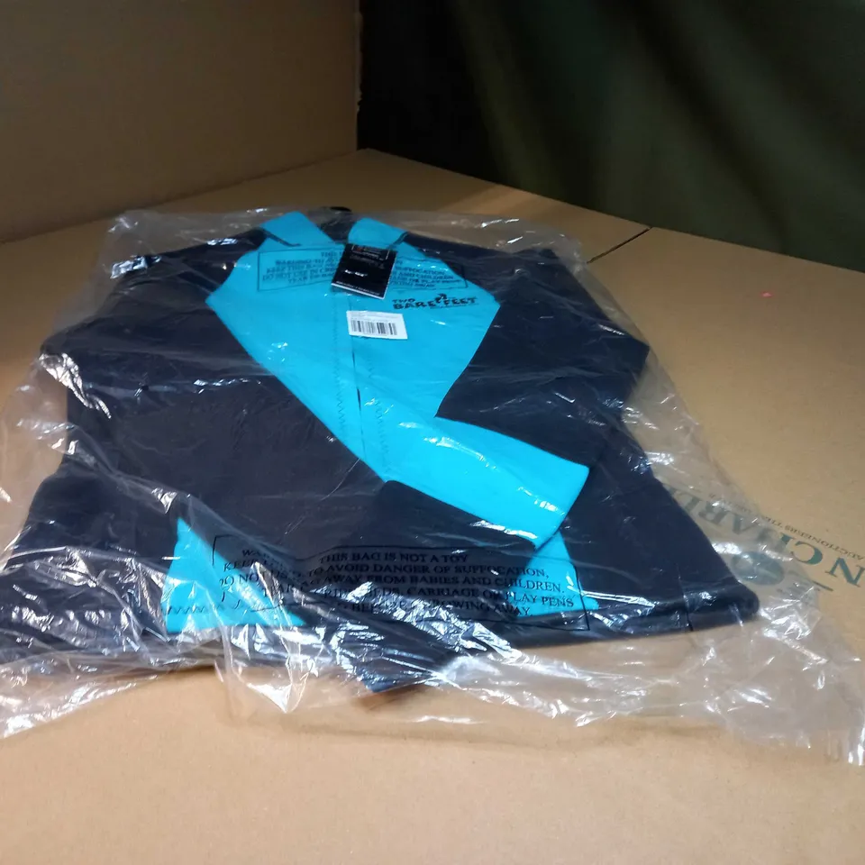 TWO BARE FEET BLACK/MINT WOMENS HARMOY WETSUIT JACKET - XLARGE