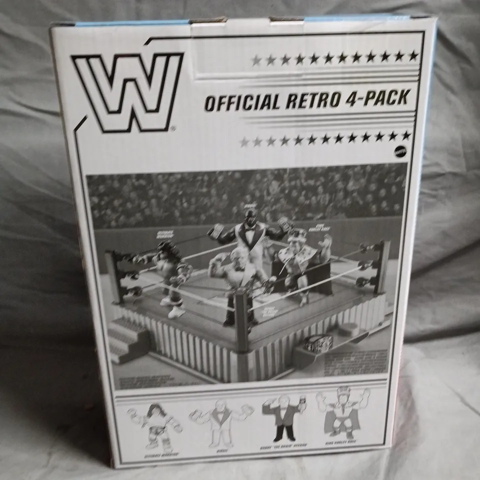 UNOPENED WWE OFFICIAL RETRO 4-PACK
