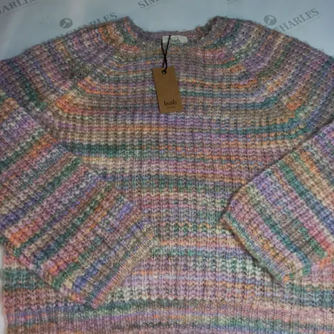HUSH MADI SPACE DYE KNITTED JUMPER SIZE XS