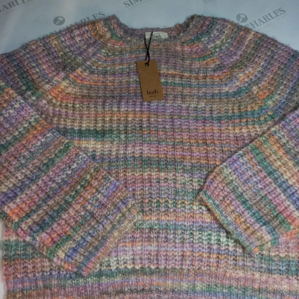HUSH MADI SPACE DYE KNITTED JUMPER SIZE XS