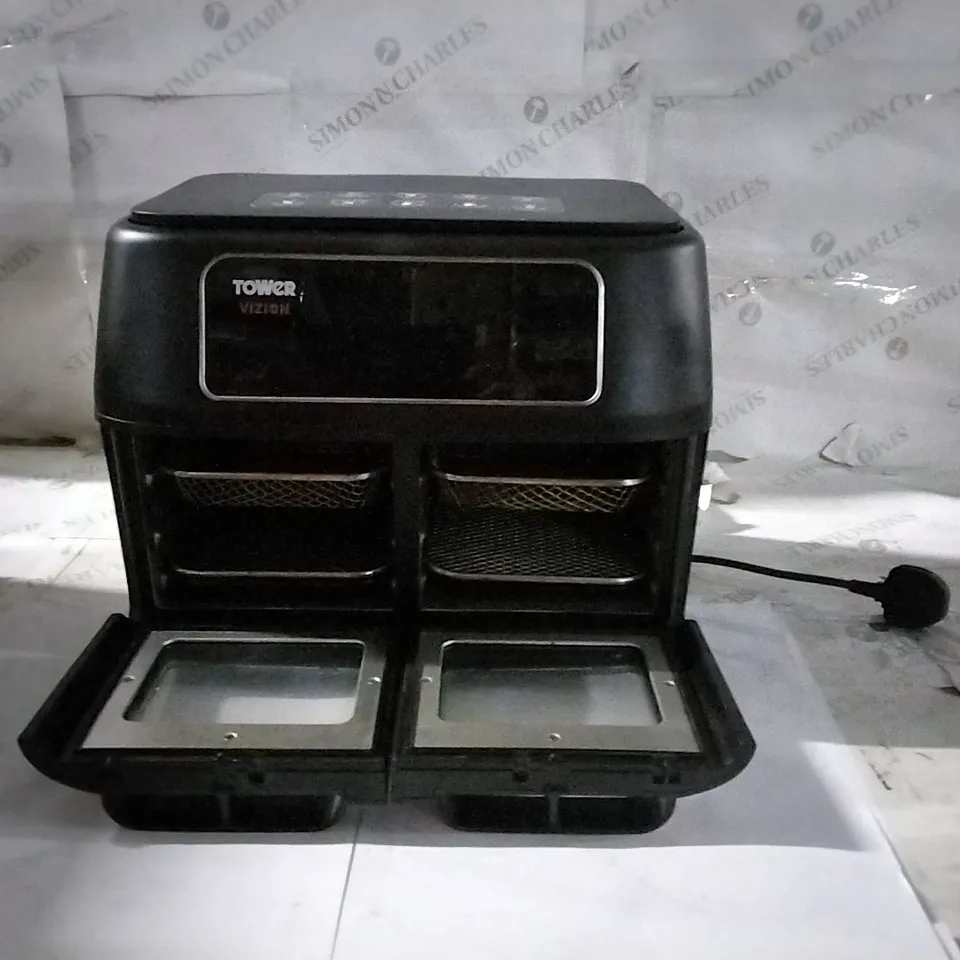 BOXED TOWER 8 LITRE DUAL BASKET AIR FRYER 