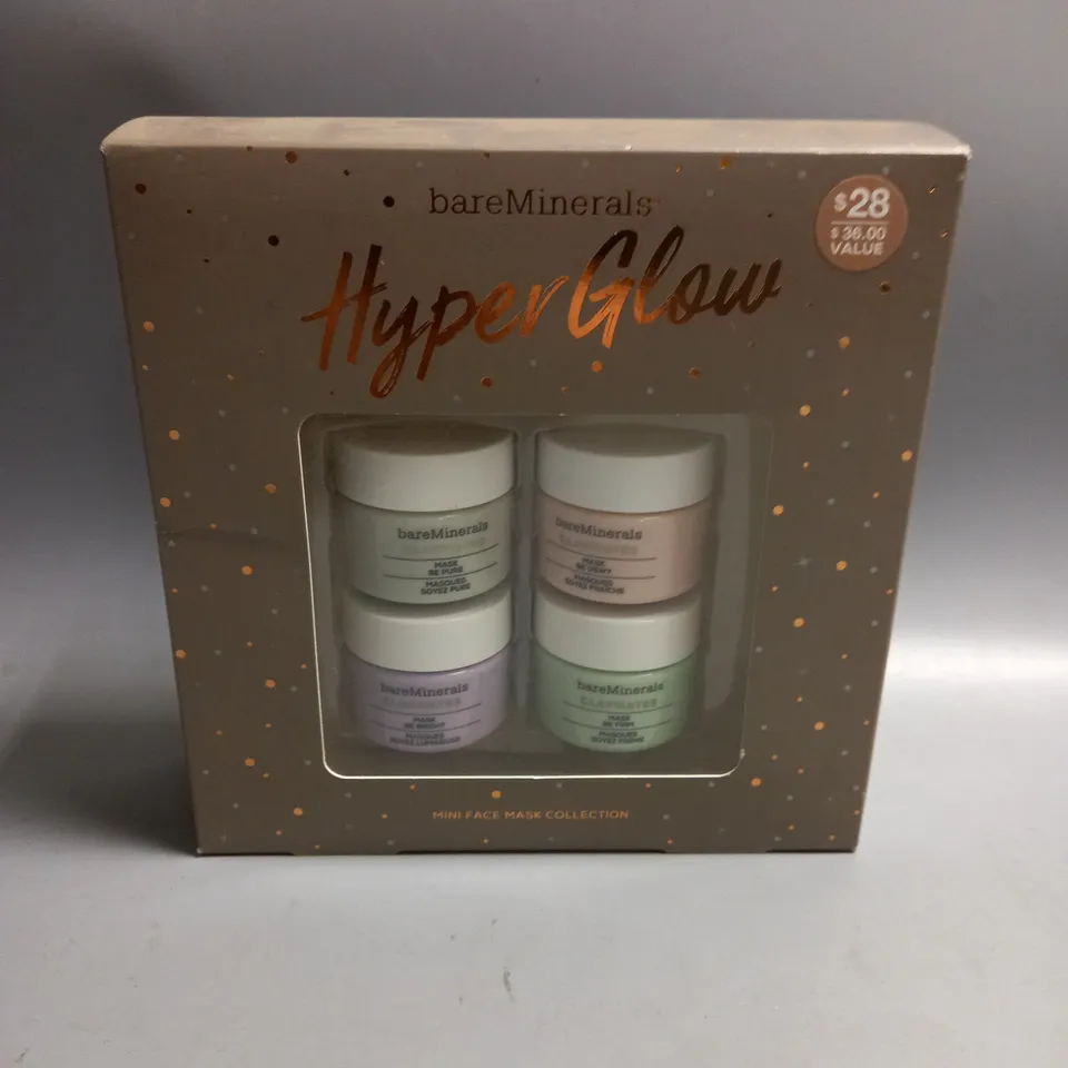 BOXED BARE MINERALS HYPER GLOW MINI FACE MASK COLLECTION