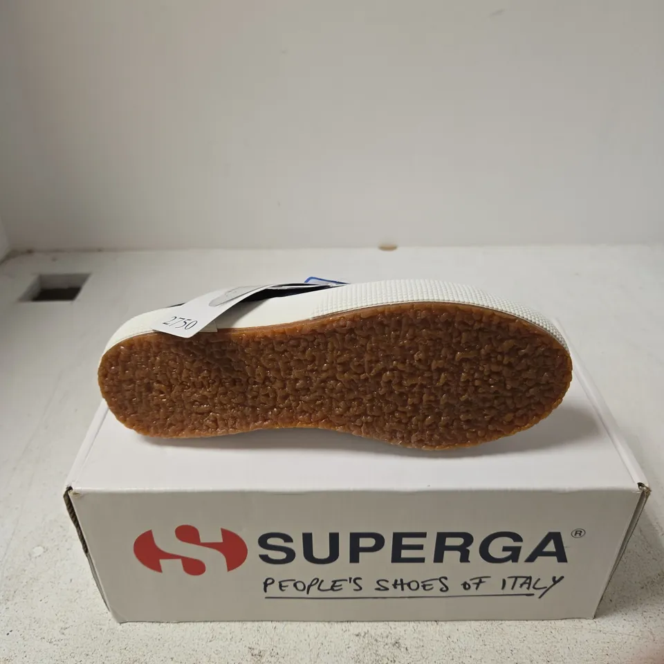 SUPERGA 2750 COTU CLASSIC NAVY-WHITE TRAINERS – UK 3.5