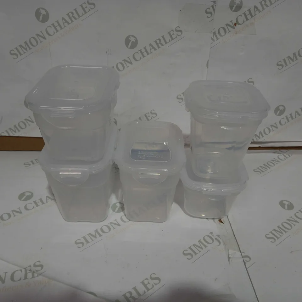 LOCK & LOCK APPROX 25 PIECE NESTABLE FOOD CONTAINERS