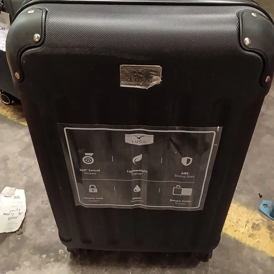 UNBOXED KEPLIN LUGG SMALL SIZE TRAVEL SUITCASE WITH WHEELS AND SECURE LOCK SYSTEM BLACK COLOUR 