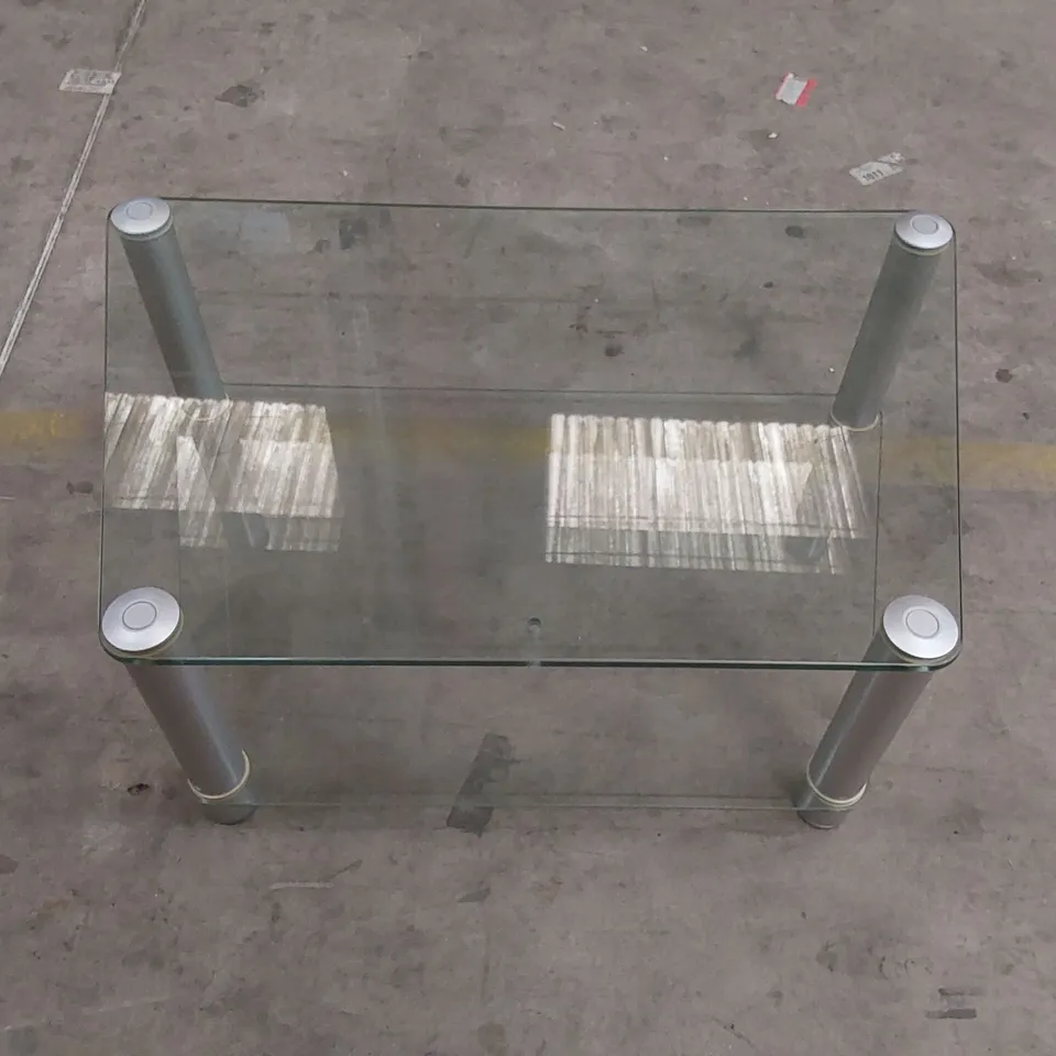 DESIGNER GLASS TV STAND