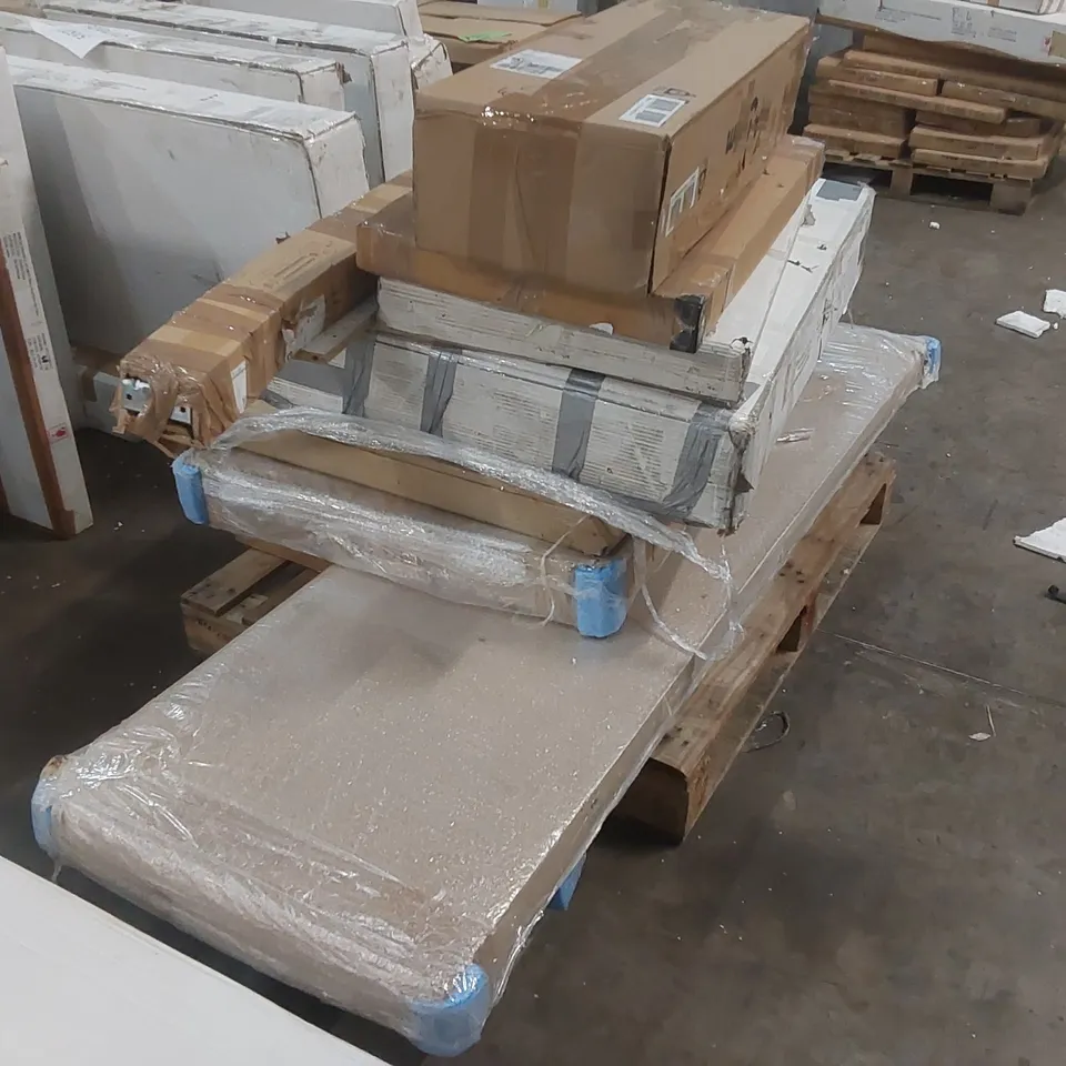 PALLET CONTAINING A LARGE QUANTITY OF ASSORTED DESIGNER FURNITURE PARTS
