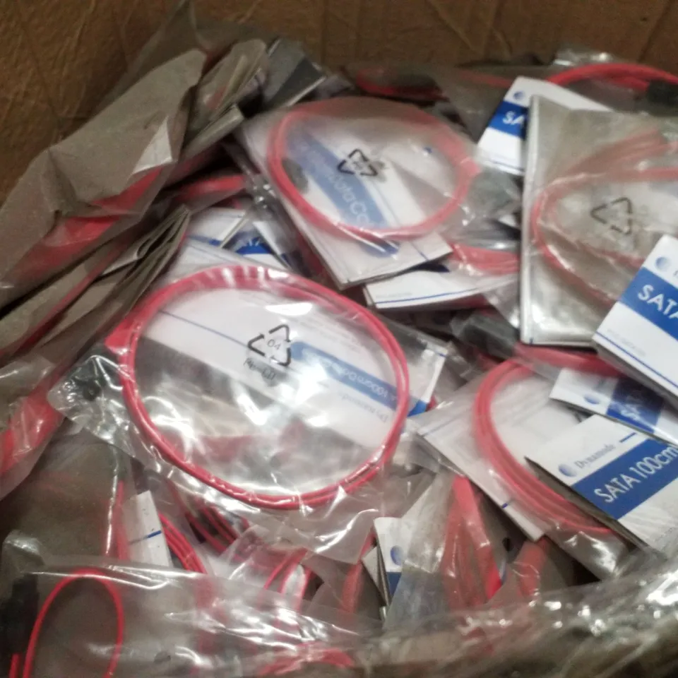 PALLET CONTAINING ASSORTED PRODUCTS INCLUDING SATA DATA CABLES & 10/100MBPS NETWORK ADAPTERS