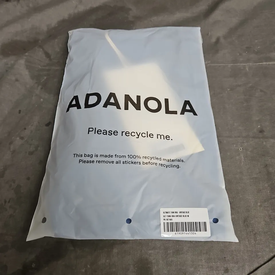 ADANOLA ULTIMATE TANK BRA IN VINTAGE BLUE SIZE M