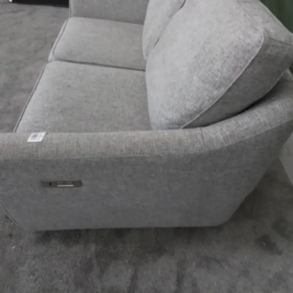DESIGNER G PLAN MADE VINTAGE 68 SORREN GREY FABRIC ELECTRIC RECLINING TWO SEATER SOFA