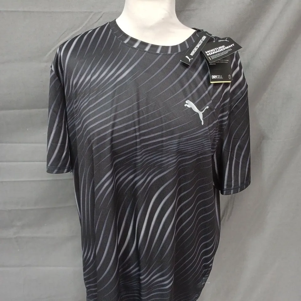 PUMA RUN T-SHIRT IN BLACK - EU L