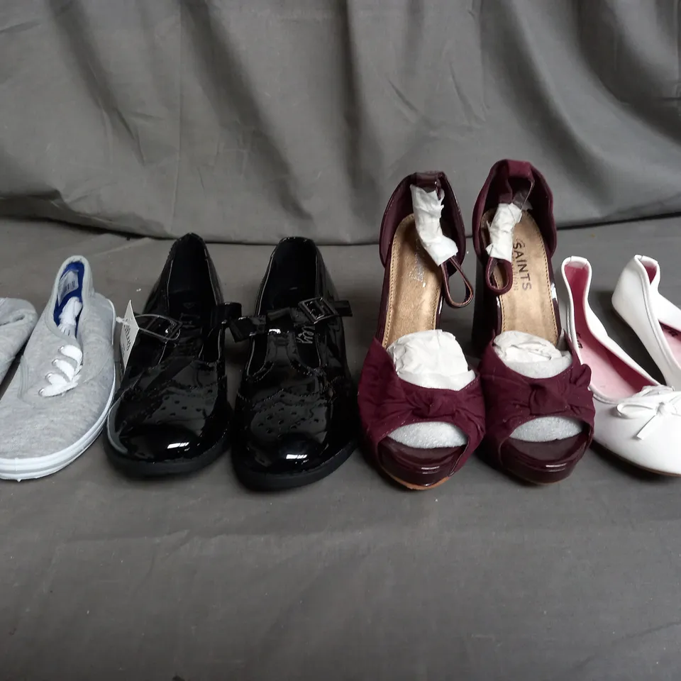 LARGE QUANTITY OF ASSORTED WOMENS SHOES IN VARIOUS SIZES, COLOURS AND STYLES