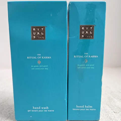 2 RITUALS... THE RITUAL OF KARMA PRODUCTS TO INCLUDE HAND WASH & HAND BALM 