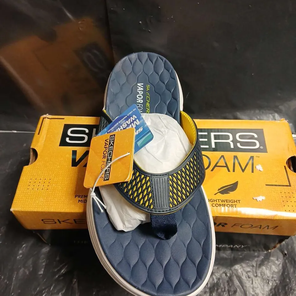 SKECHERS VAPOR FOAM SANDALS – NAVY/BLUE, MEN’S - UK SIZE 8