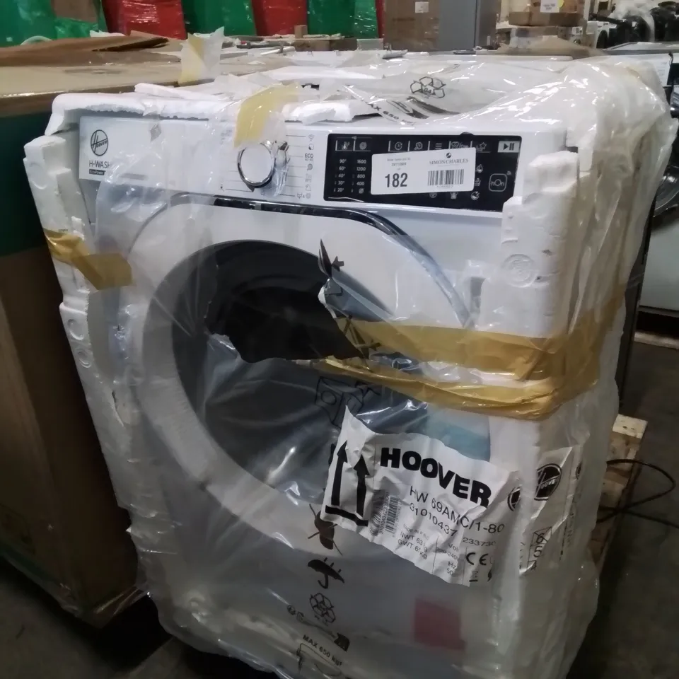 HOOVER H-WASH 500 HWB 69AMC/1-80 WASHING MACHINE FRONT-LOAD 9 KG 1600 RPM A WHITE