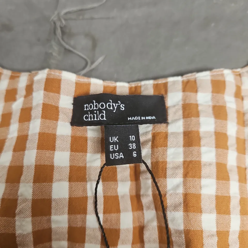 NOBODY'S CHILD ORANGE SAMMIE BUTTON FRONT TANK – UK 10 (EU 38) (USA 6)