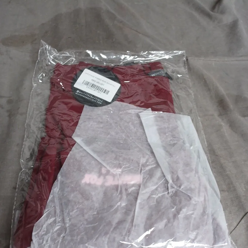 WHITE FOX OFFSTAGE RIBBED BIKE SHORTS SIZE L