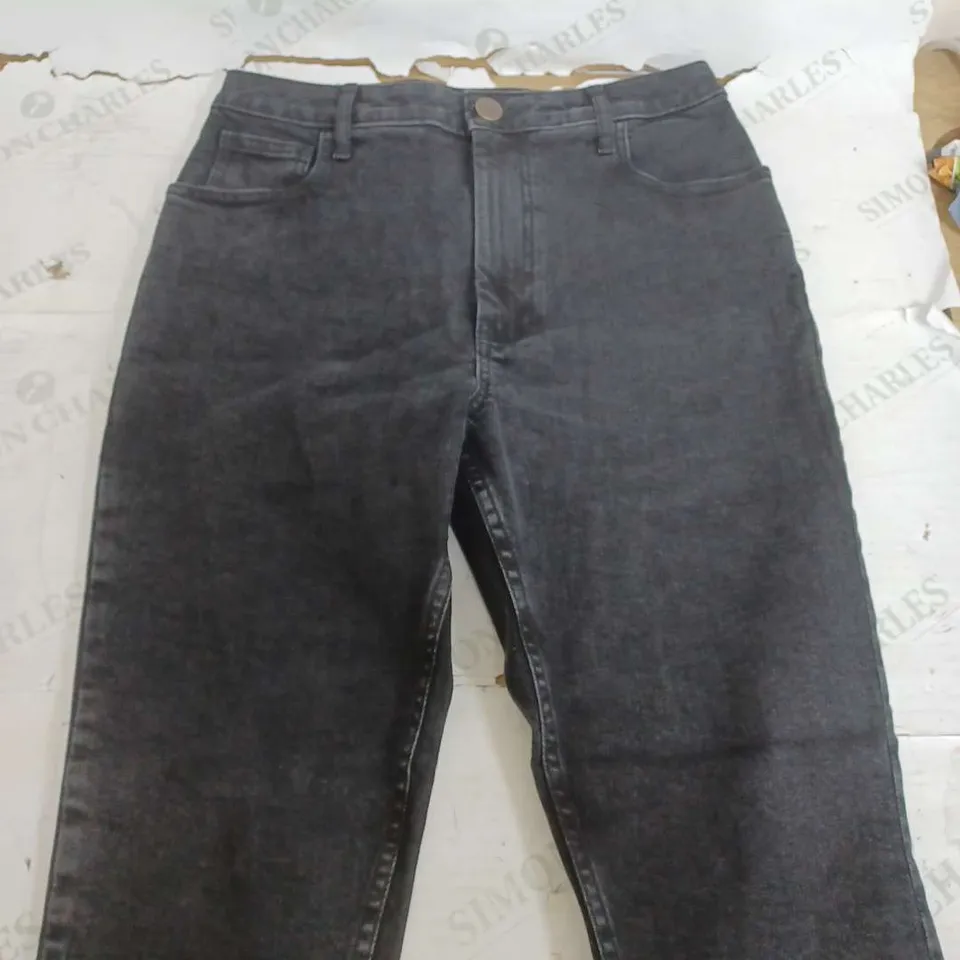 LUCY & YAK BLACK DENIM SOHO JEANS - UK 12R
