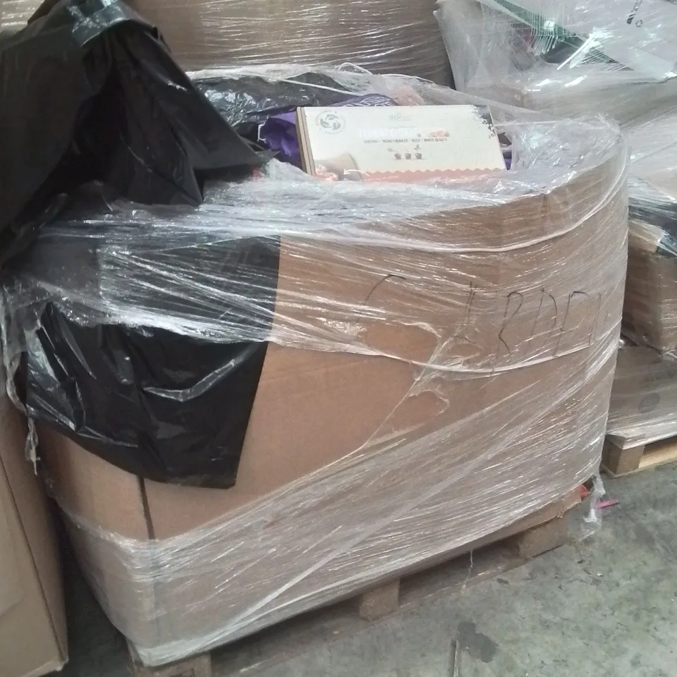 PALLET CONTAINING A LARGE QUANTITY OF GARDEN PRODUCTS AND ITEMS TO INCLUDE;CHARCOAL CHUNKS,SEEDS,SOIL