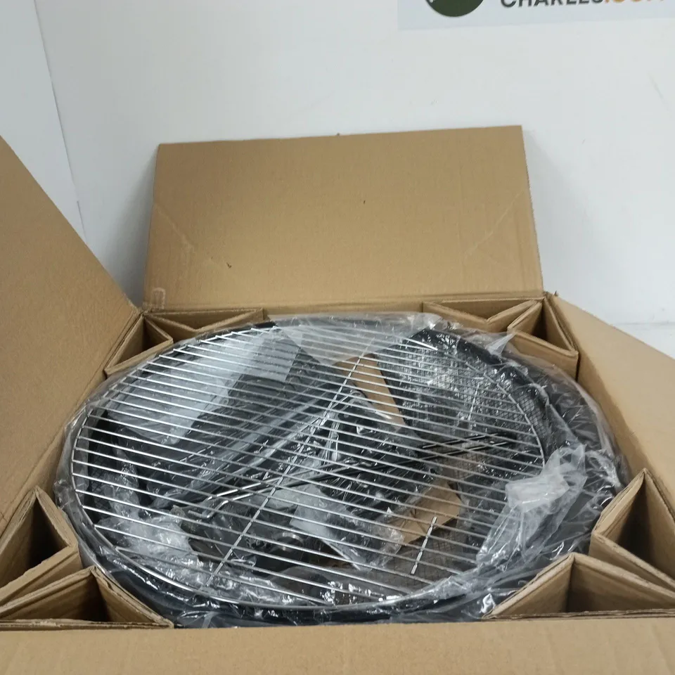 HOMEHUT FIRE PIT – ROUND OUTDOOR GARDEN FIRE PIT WITH GRILL GRATE (BOXED)