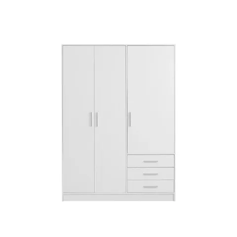 BOXED INGHAM 3 DOOR WARDROBE (5 BOXES)