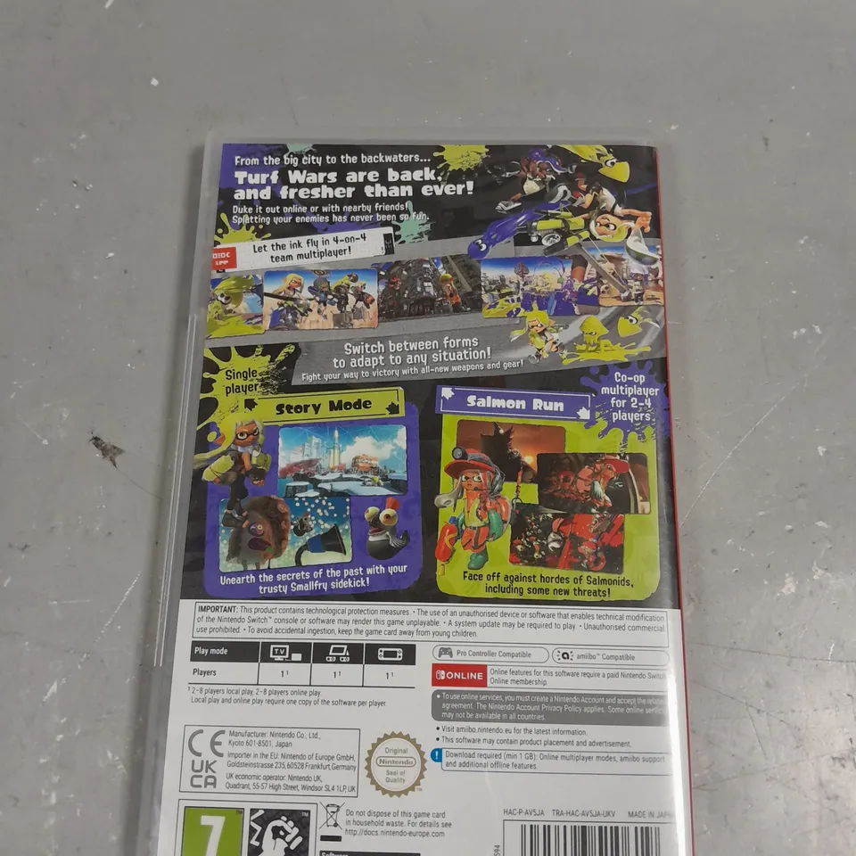 SPLATOON 3 FOR NINTENDO SWITCH