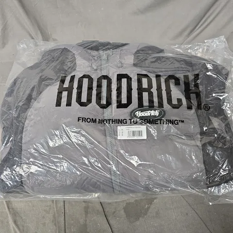 BAGGED HOODRICH COREMARK JACKET IN BLACK/GREY - LARGE
