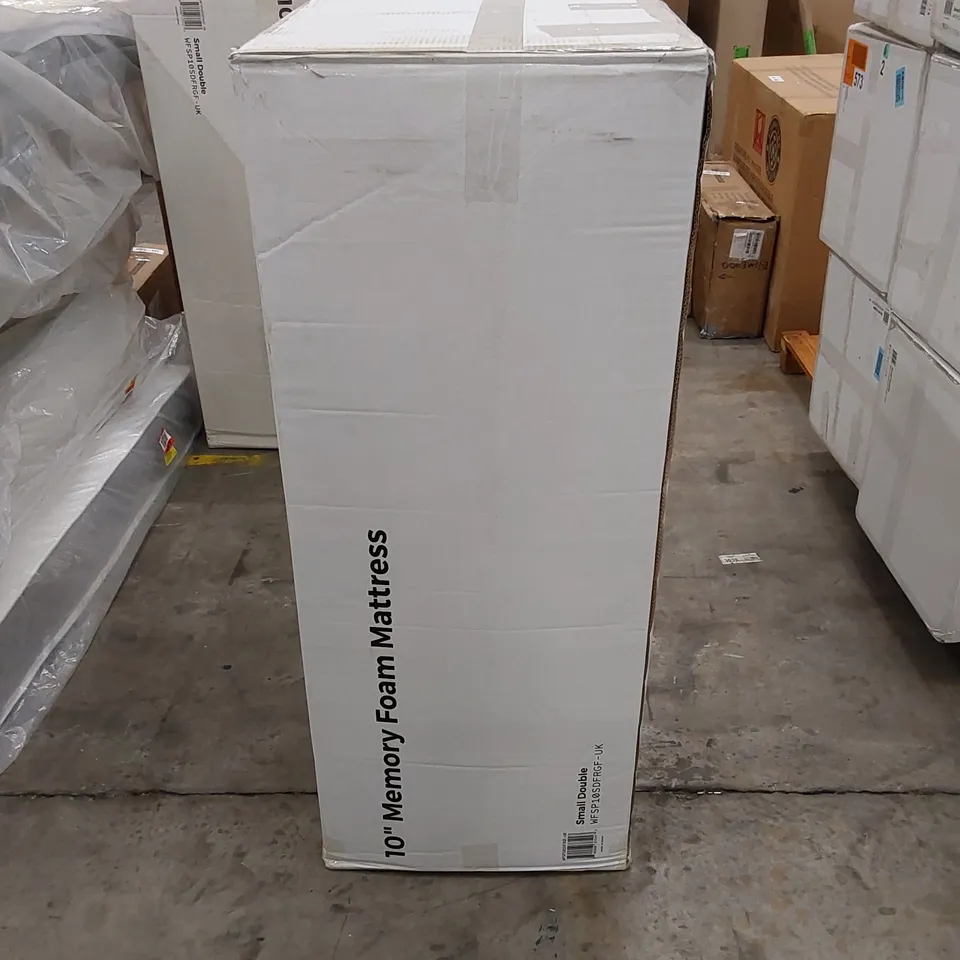 BOXED 10" MEMORY FOAM 4FT SMALL DOUBLE MATTRESS 