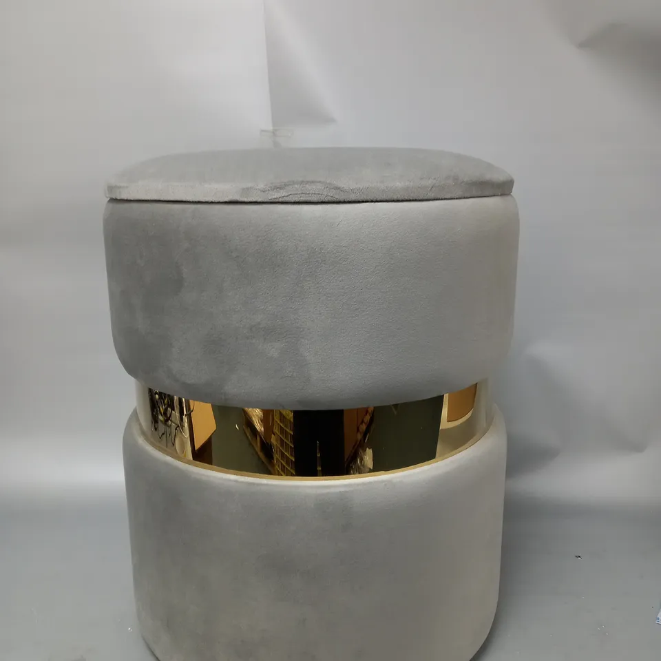 ALSION CORK STORAGE STOOL DOVE GREY